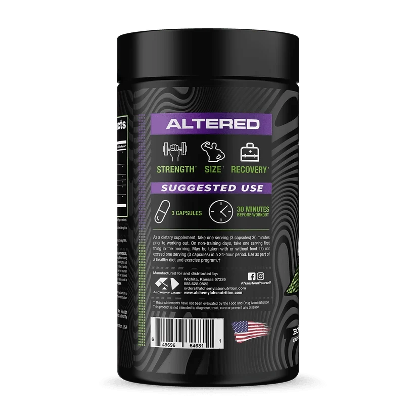 Alchemy Labs ALTERED – Turkesterone Lean Muscle & Performance Support