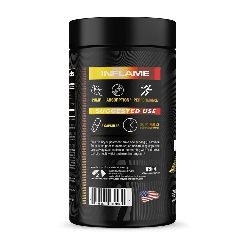 Alchemy Labs INFLAME – Arachidonic Acid Muscle & Pump Support