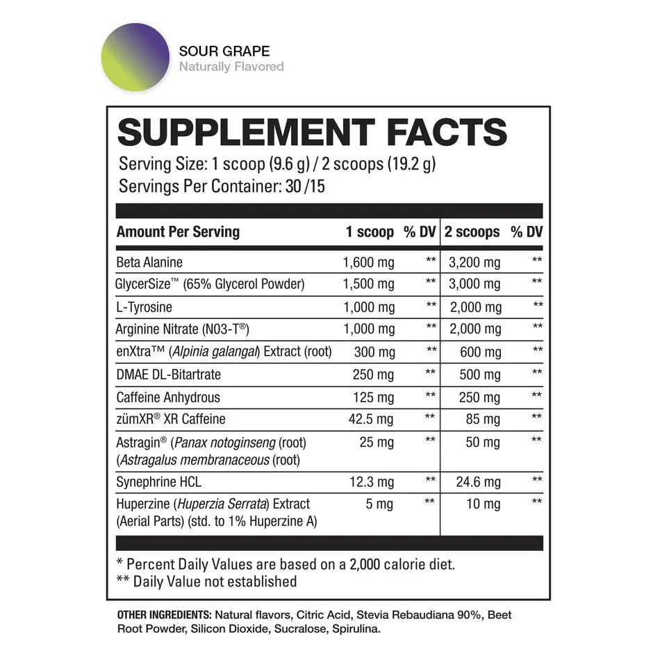 HD Muscle Pre HD Black Pre Workout