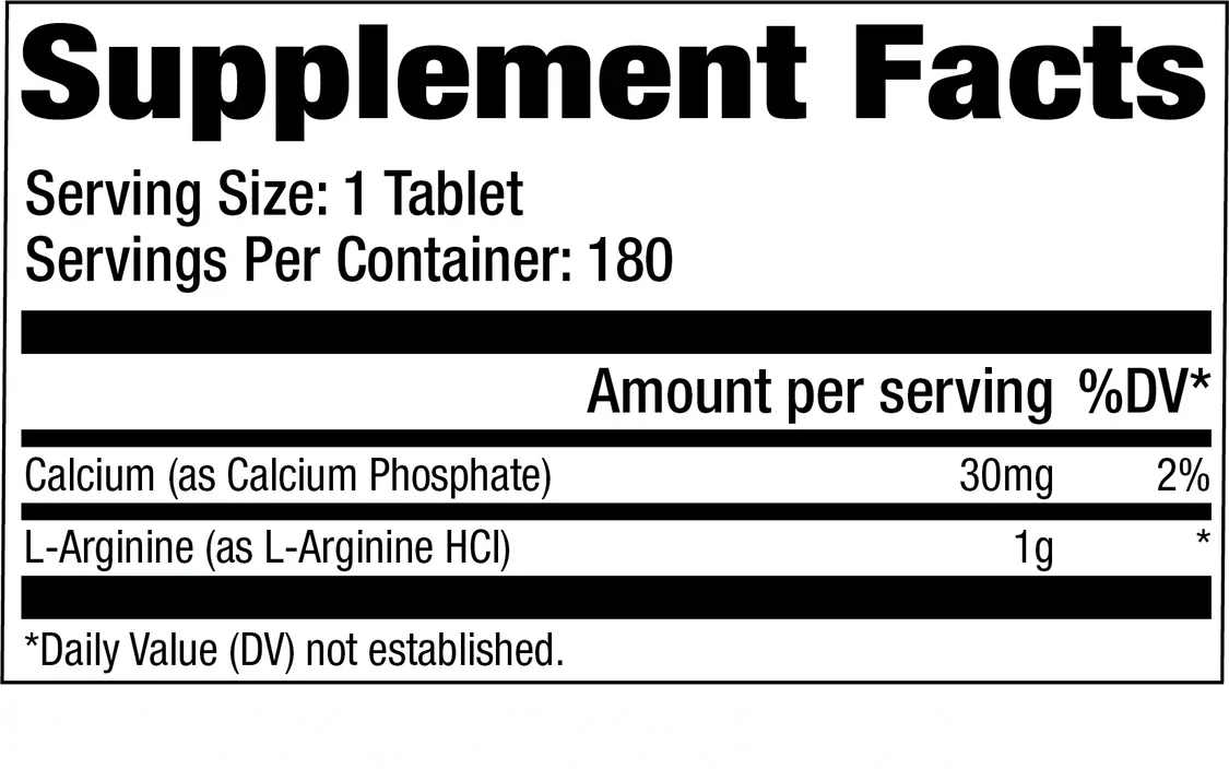 GAT Sport L-Arginine 180 Tablets | Nitric Oxide Booster for Muscle Pumps, Blood Flow & Workout Performance