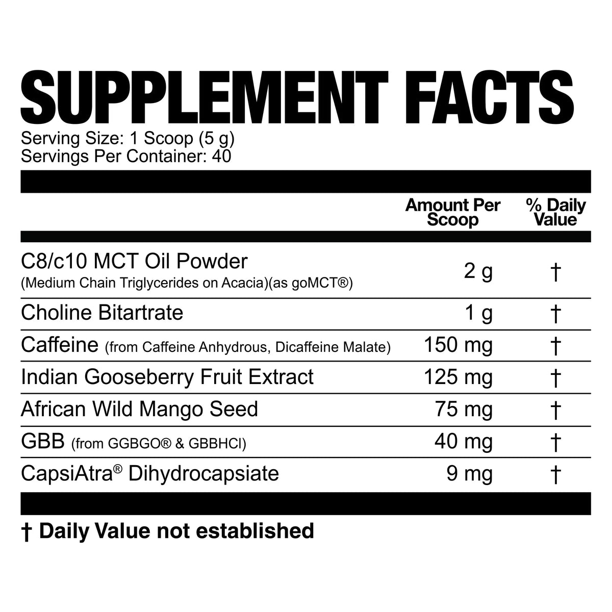 Magnum Fasted Cardio Thermogenic Pre-Workout
