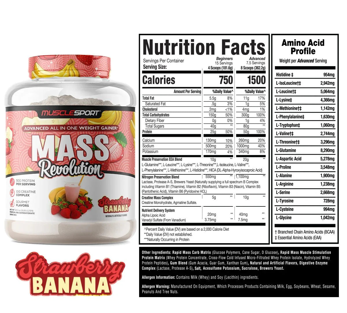 Muscle Sport Mass Revolution 6 Lbs