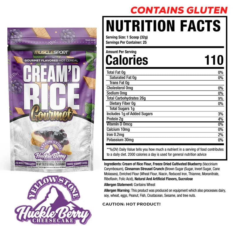 Musclesport Cream'd Rice Gourmet - 25 Servings