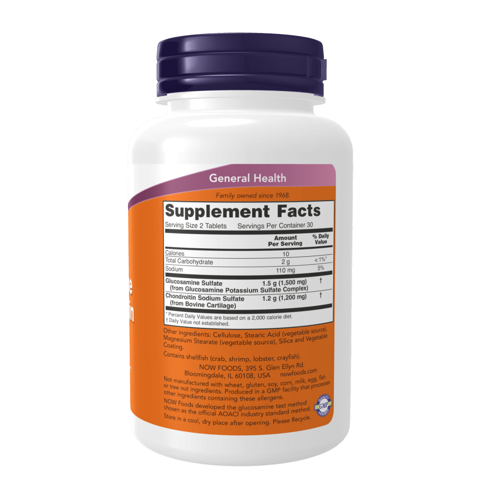 Now Glucosamine & Chondroitin Extra Strength 60 Tablets