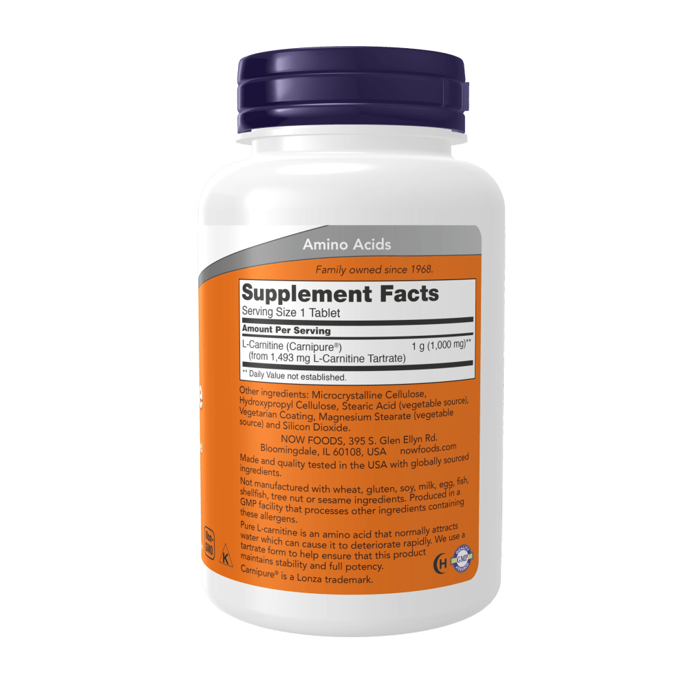 Now L-Carnitine 1000mg (50 tabs)