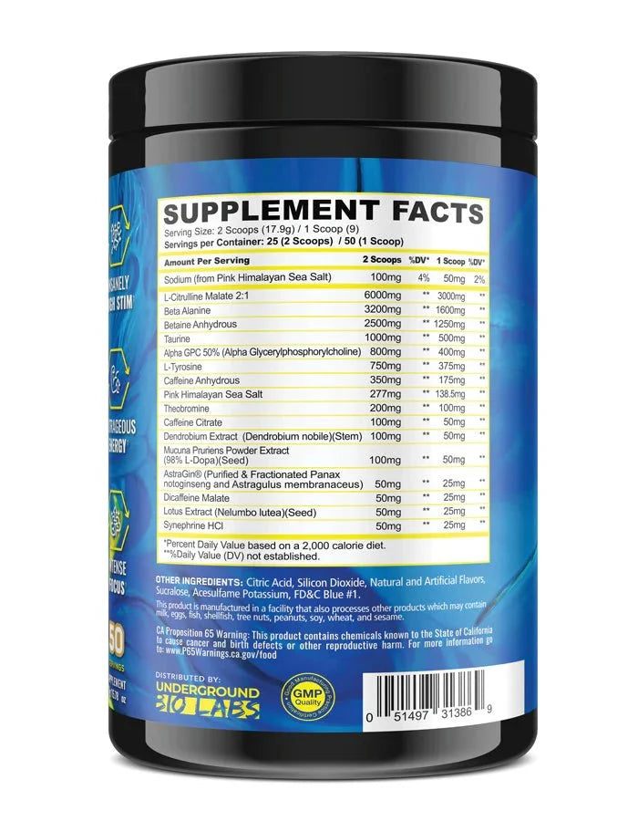 Panda Supps RAMPAGE - EXTREME PRE-WORKOUT
