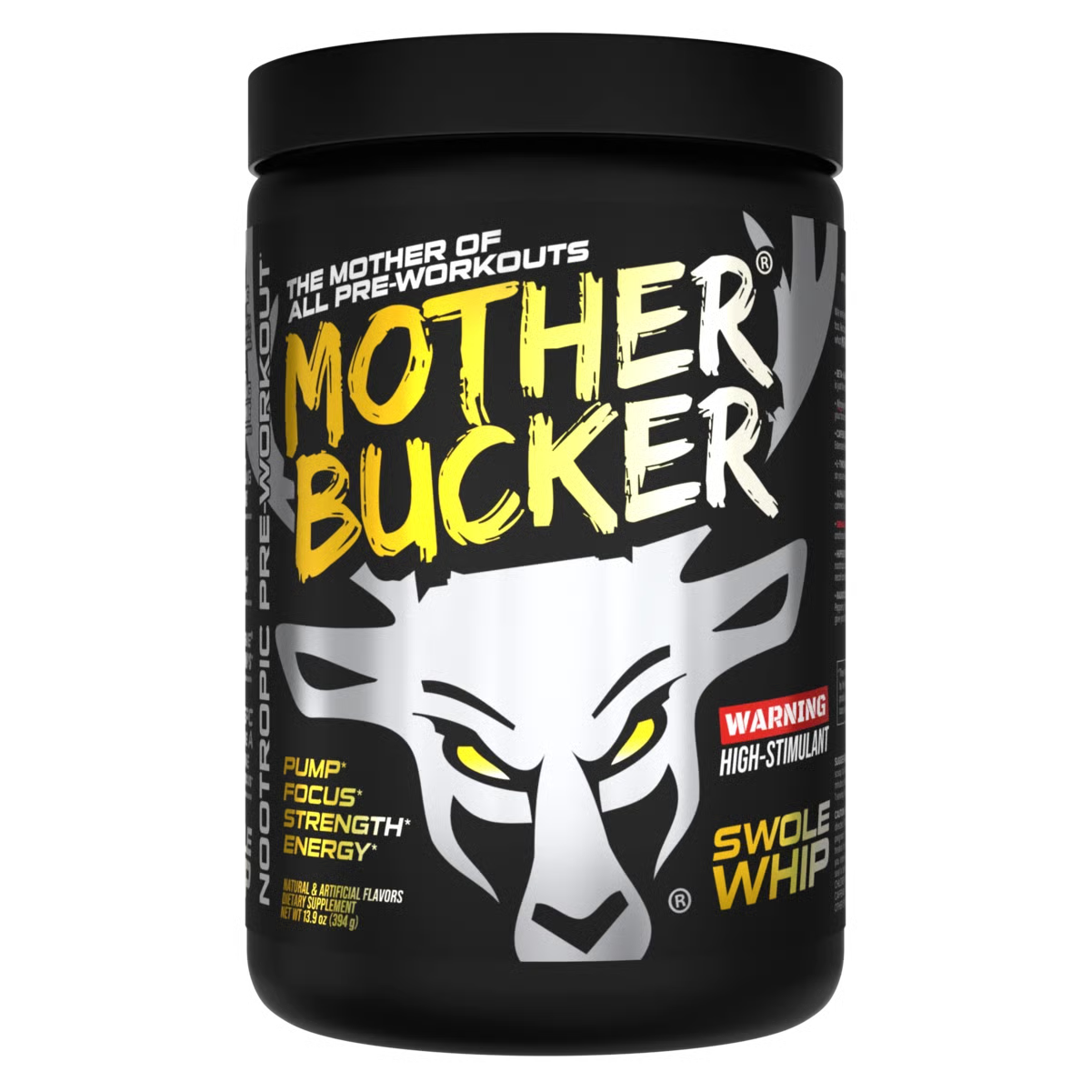 Bucked Up Mother Bucker Pre-Workout | 400mg Caffeine for Extreme Energy, Focus & Pumps