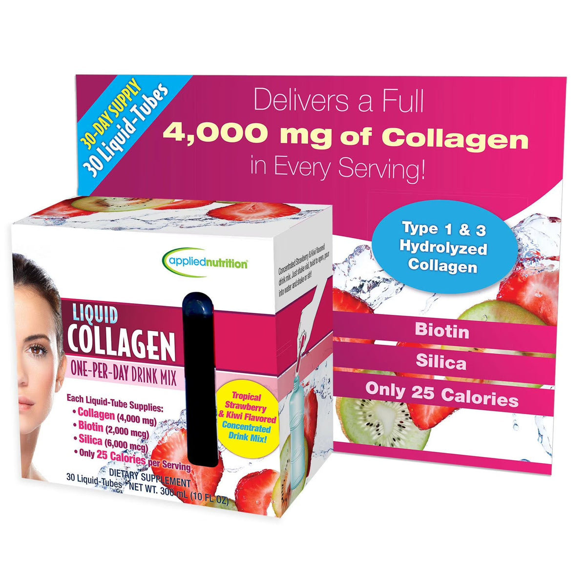 Applied Nutrition Liquid Collagen 30 Liquid Tubes