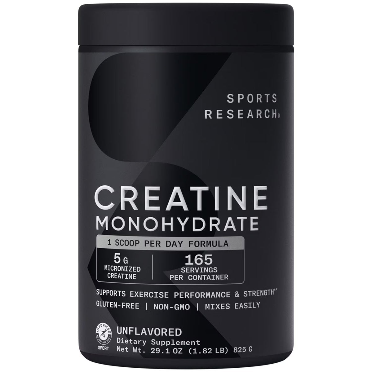 Sports Research Micronized Creatine Monohydrate -165 Servings, Unflavored
