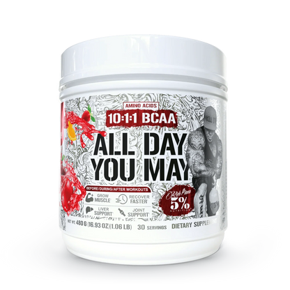 5% Nutrition All Day You May 10:1:1 Ratio BCAA with Joint & Liver Support Blend