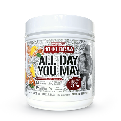 5% Nutrition All Day You May 10:1:1 Ratio BCAA with Joint & Liver Support Blend