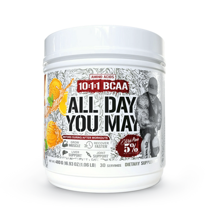 5% Nutrition All Day You May 10:1:1 Ratio BCAA with Joint & Liver Support Blend