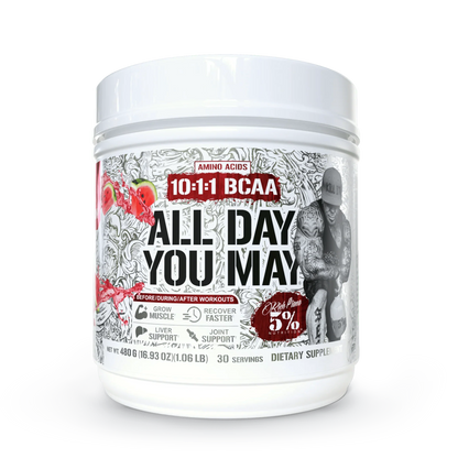 5% Nutrition All Day You May 10:1:1 Ratio BCAA with Joint & Liver Support Blend