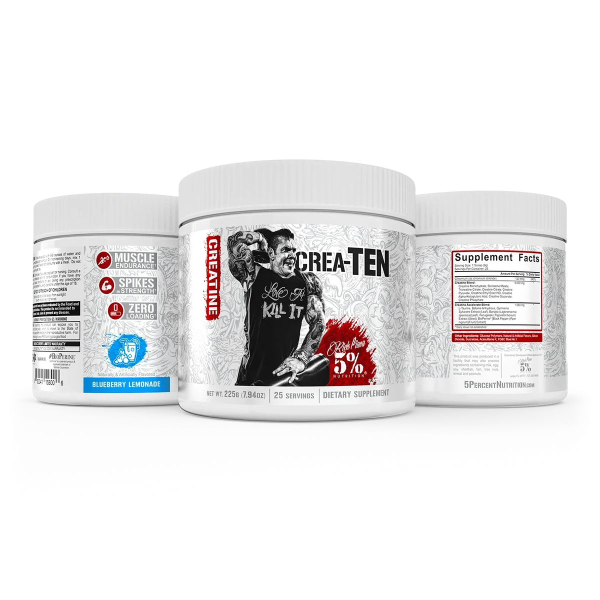 5% Nutrition Crea-Ten 25 Servs