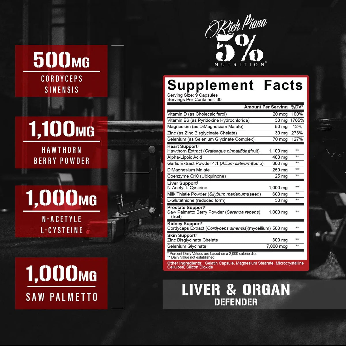 5% Nutrition Liver & Organ Defender -270 Caps
