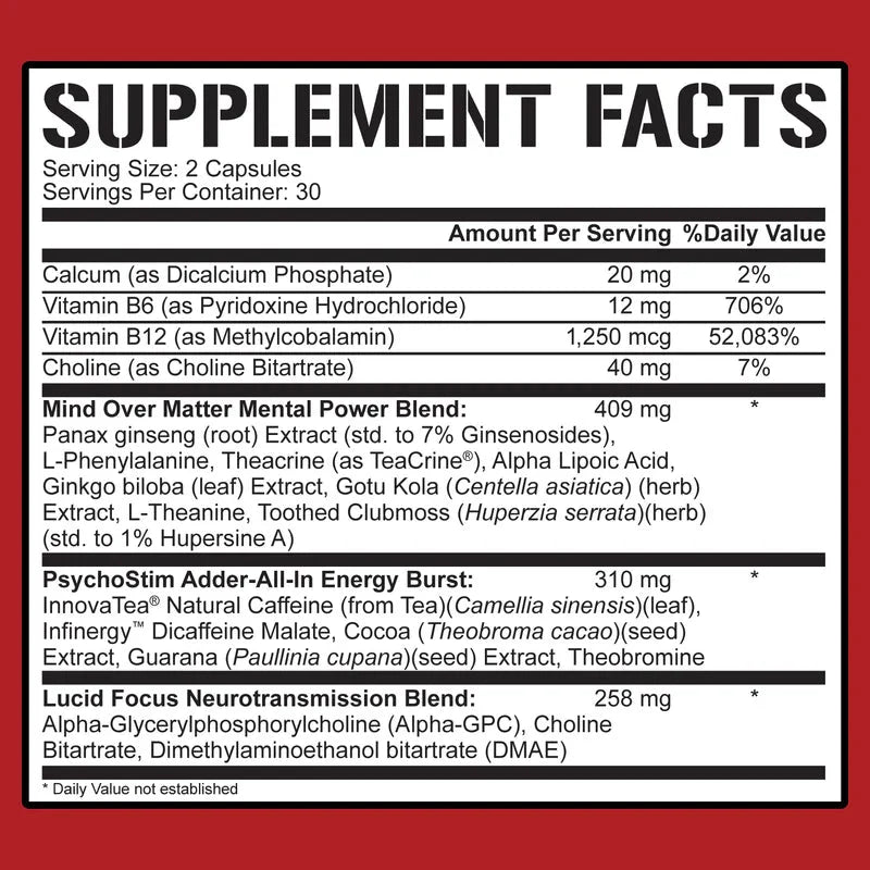 5% Nutrition Mentality Nootropic | Energy & Focus