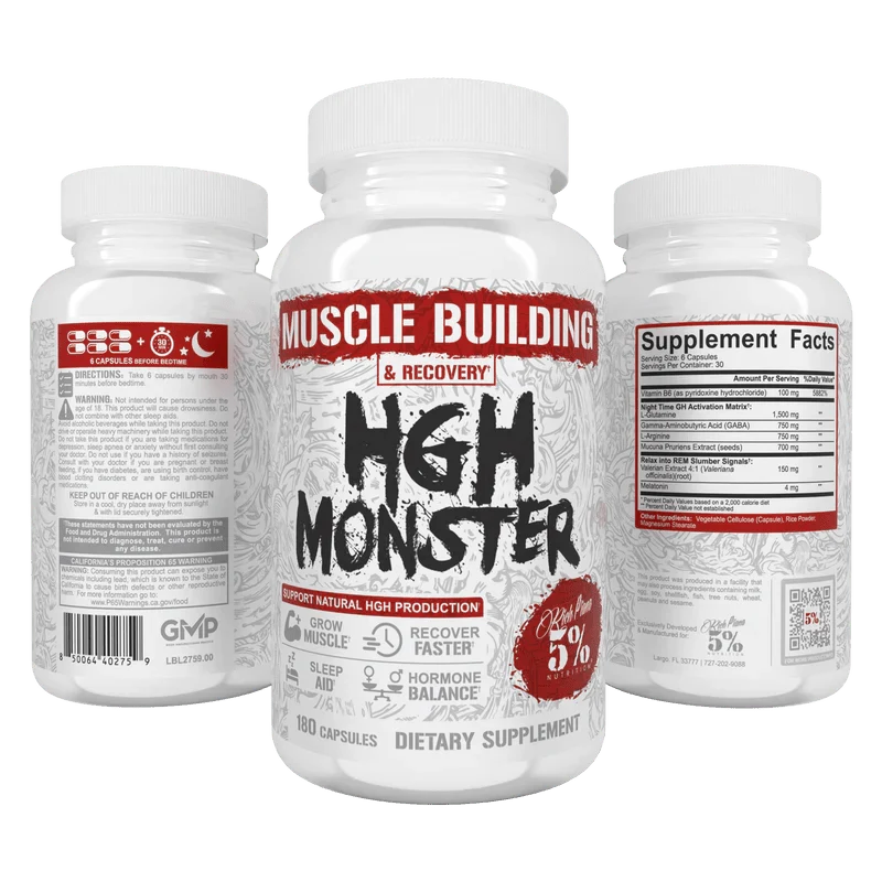 5% Nutrition HGH Monster 180 Capsules