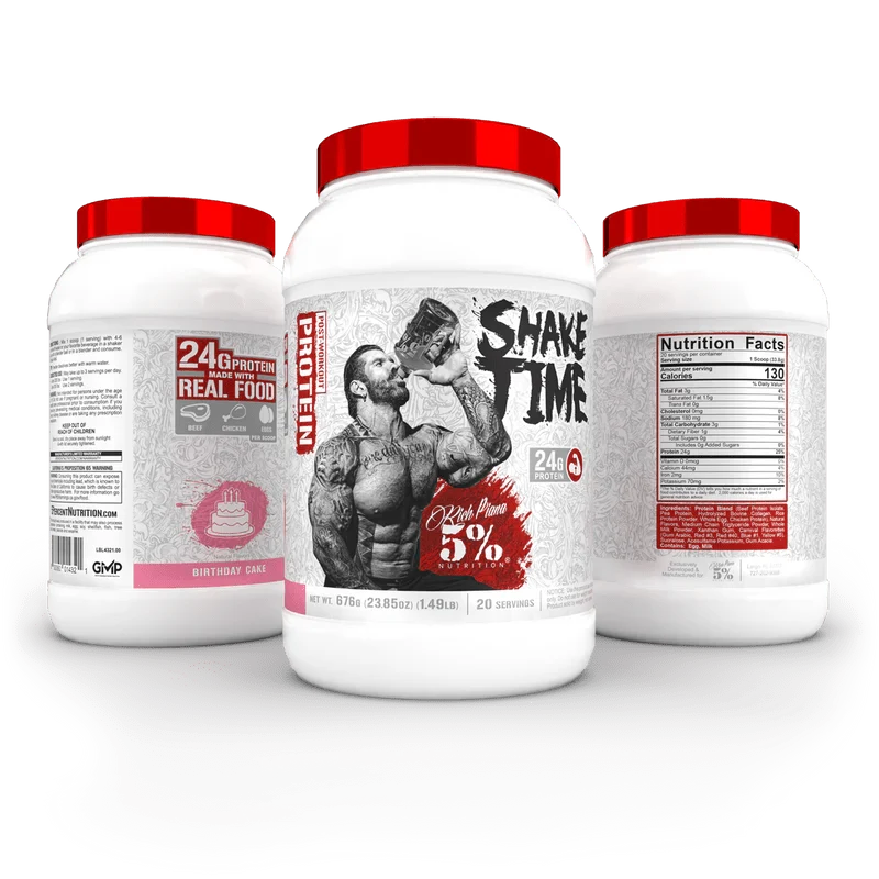5% Nutrition Shake Time Real Food Protein