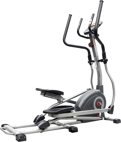 Sunny Health & Fitness Elliptical Trainer Machine w/Built-in Pulse Sensor, Low Impact Cardio Exerciser & Full-Body Cross Training for Home, Optional Free SunnyFit App Link & Electric w/300LB Load