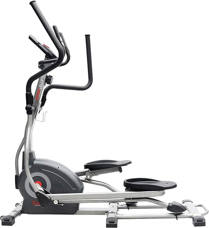 Sunny Health & Fitness Elliptical Trainer Machine w/Built-in Pulse Sensor, Low Impact Cardio Exerciser & Full-Body Cross Training for Home, Optional Free SunnyFit App Link & Electric w/300LB Load