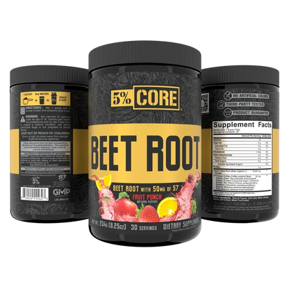 5% Nutrition Core Beet Root Powder – 30 Servings (Fruit Punch)