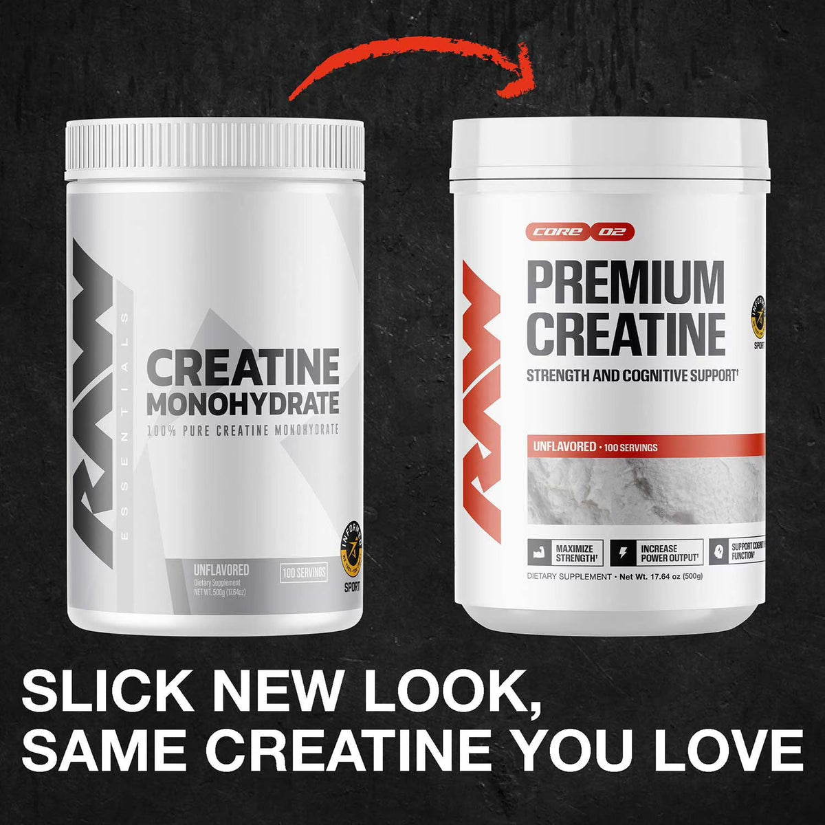 Raw Creatine Monohydrate 100 Servings