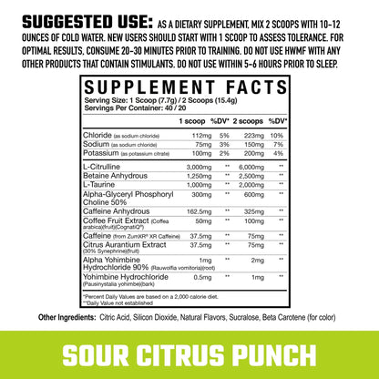 Axe & Sledge HWMF Pre-Workout