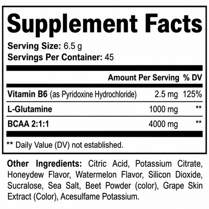 BCAA POST WORKOUT POWDER (HONEYDEW/WATERMELON)