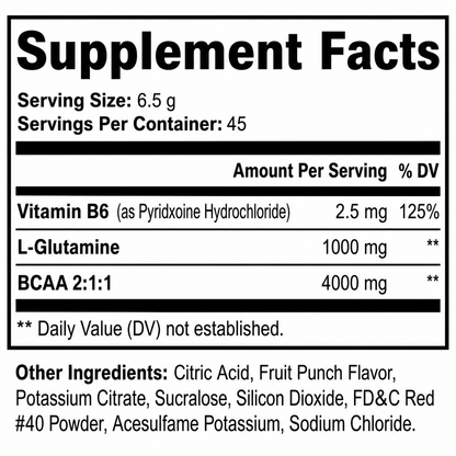 BCAA SHOCK POWDER (FRUIT PUNCH)