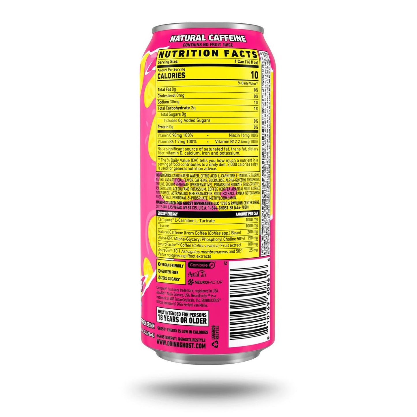 Ghost Energy RTD Bubblicious (The Original)