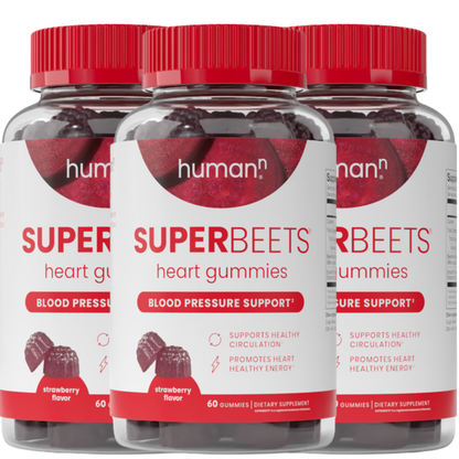HumanN SuperBeets Heart Gummies 3-Pack Sugar-Free 60 Count