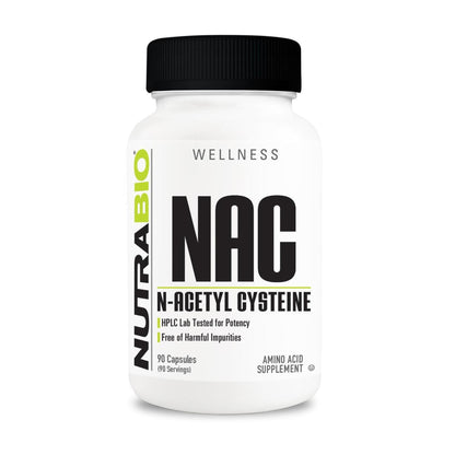 NutraBio NAC - 90 Capsules