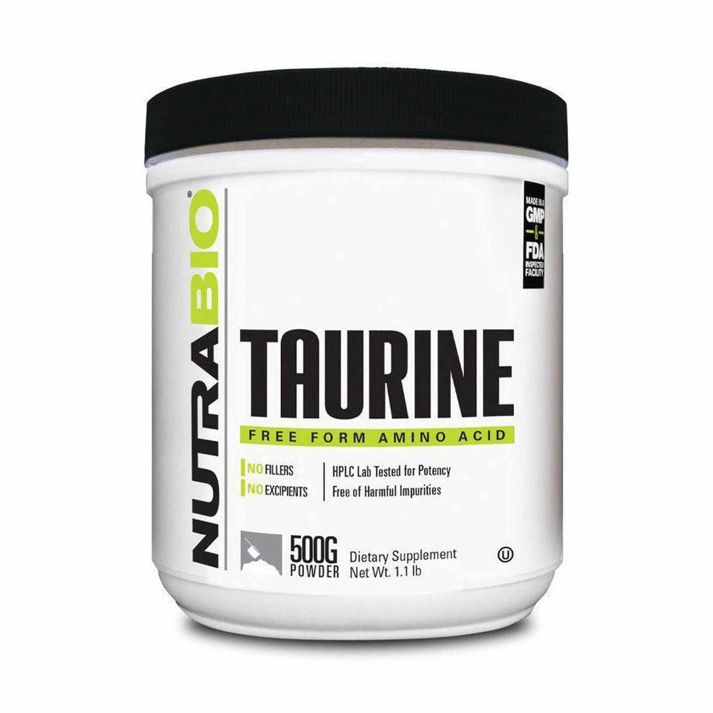 NutraBio Taurine Powder - 500g