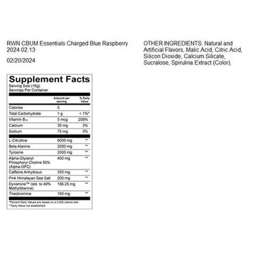 Raw Nutrition CBUM Essential Charged Pre-Workout