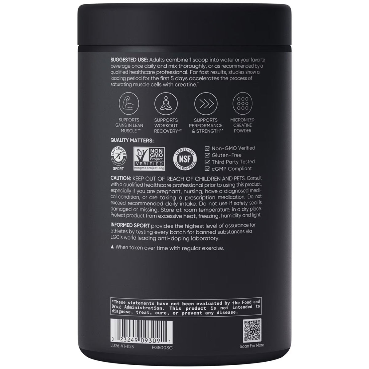Sports Research Micronized Creatine Monohydrate -165 Servings, Unflavored