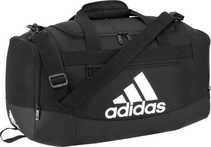 Adidas Defender IV Small Duffel Bag (Black/White)