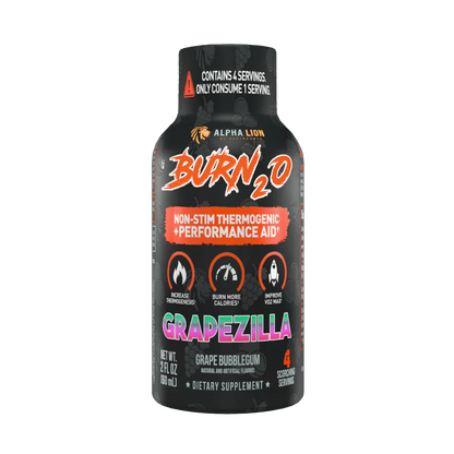 Alpha Lion BURN2O – Stimulant-Free Liquid Thermogenic & Performance Support, 31 Servings