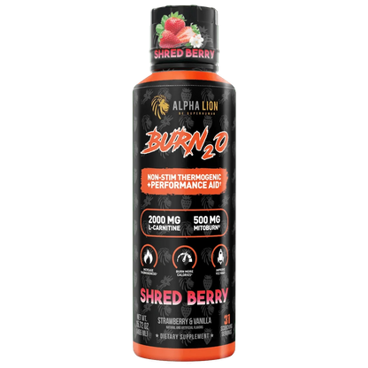 Alpha Lion BURN2O – Stimulant-Free Liquid Thermogenic & Performance Support, 31 Servings