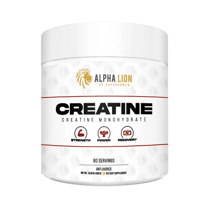 Alpha Lion Creatine Monohydrate – 5g Creatine, Unflavored, 60 Servings