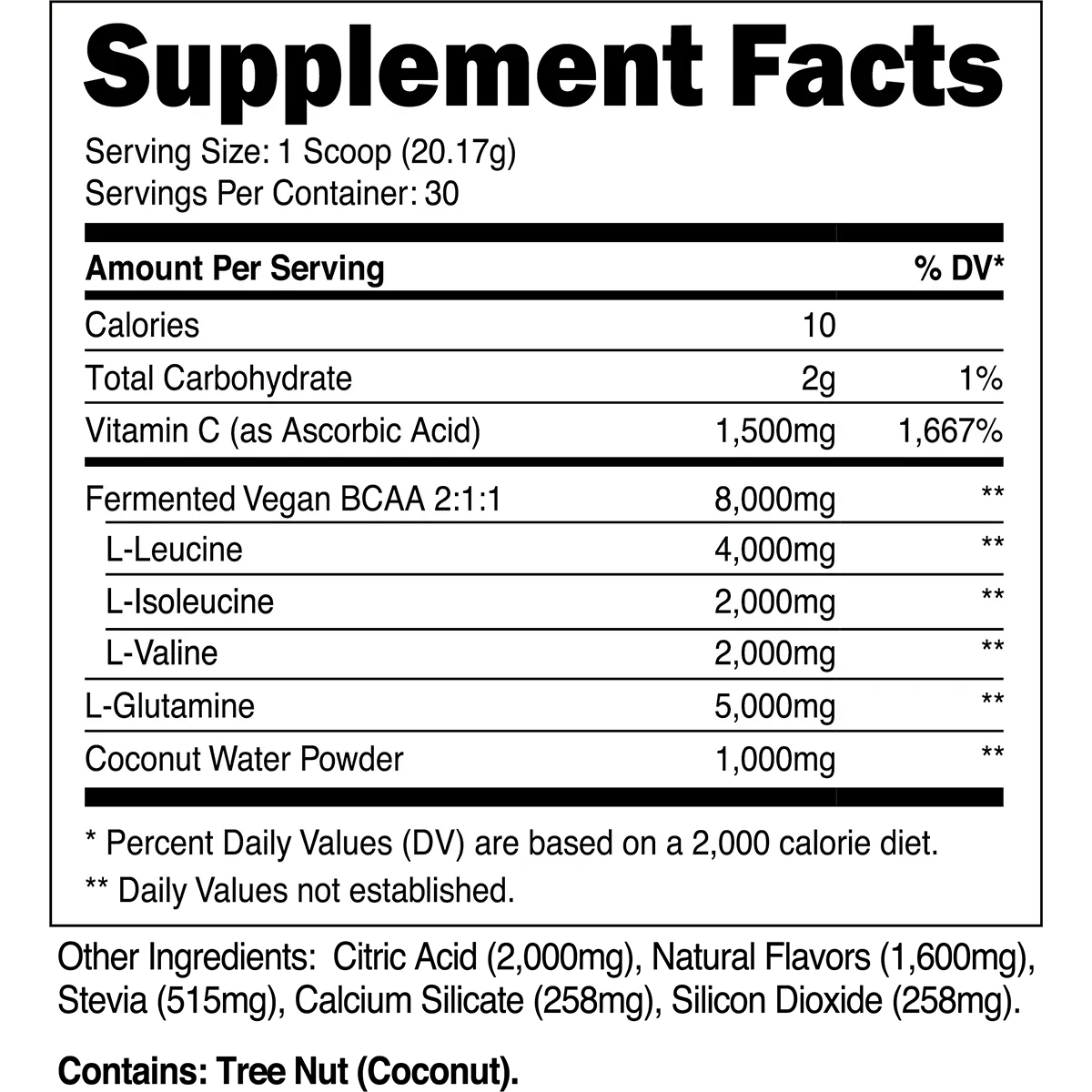 Transparent Labs BCAA GLUTAMINE