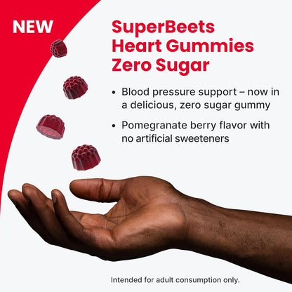 HumanN SuperBeets Heart Gummies 3-Pack Sugar-Free 60 Count