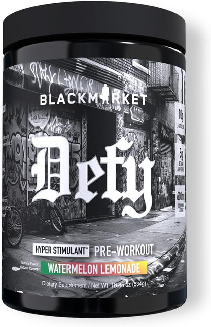 BlackMarket Labs DEFY Hyper-Stimulant Pre-Workout