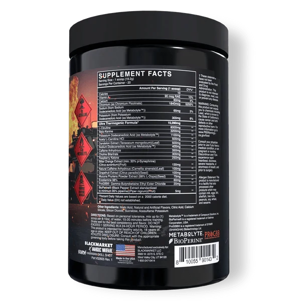 Blackmarket X Anabolic Warfare Scorch Pre Workout