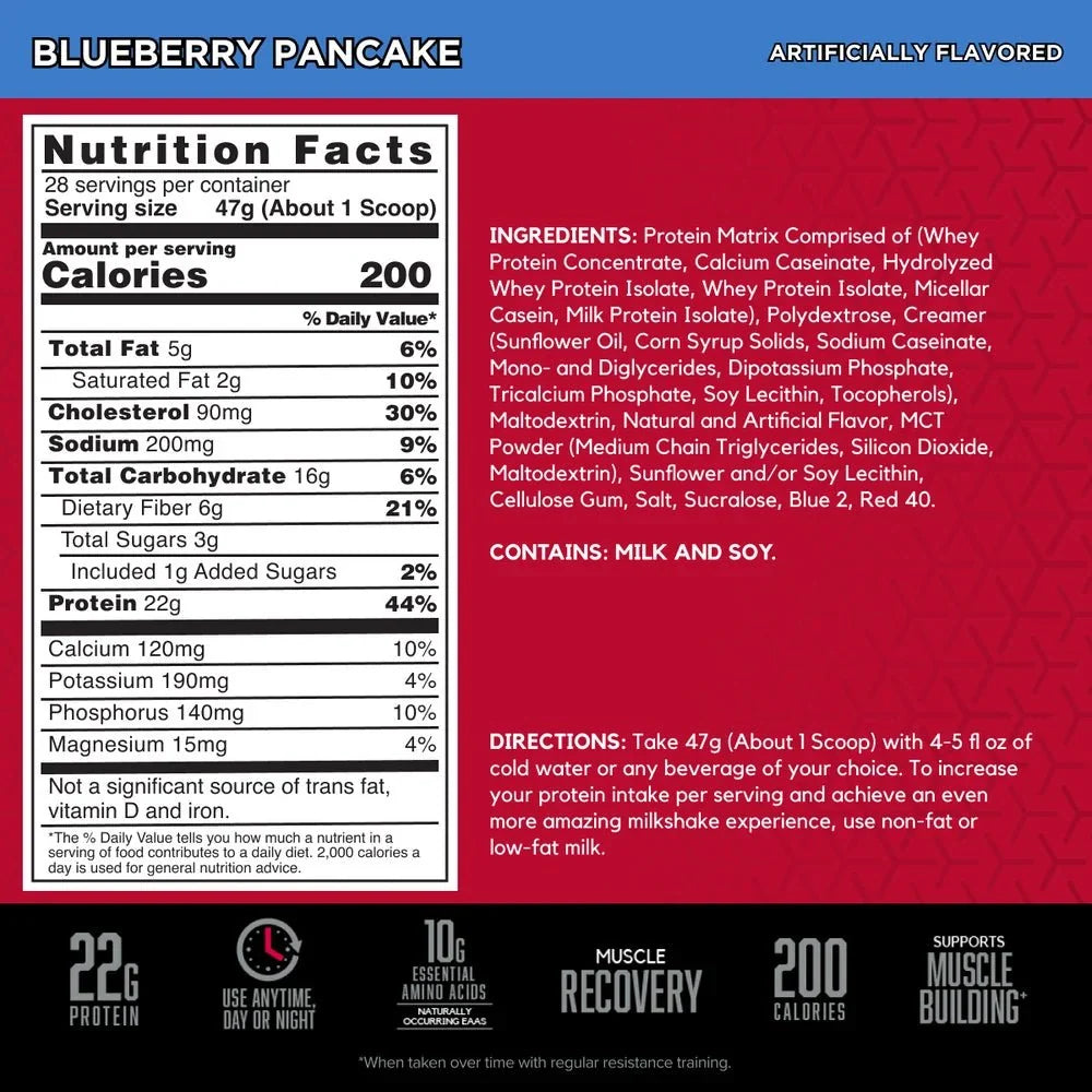 BSN SYNTHA-6 Protein Powder | 2.91lbs Blueberry Pancake Flavor