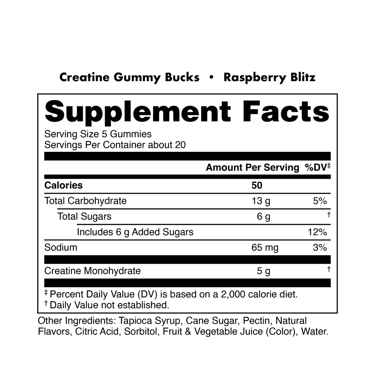 Bucked Up Creatine Gummy Bucks