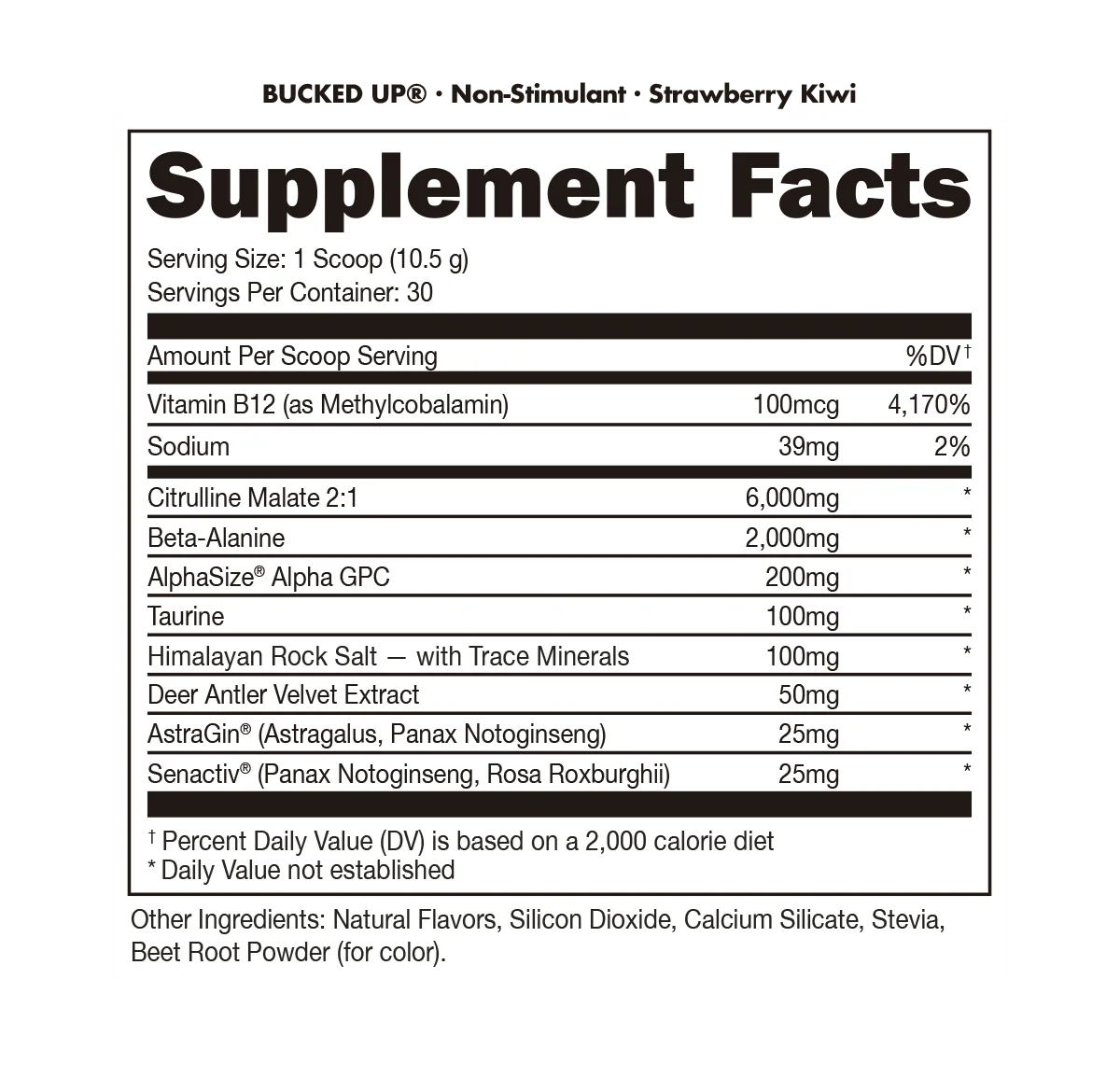 Bucked Up - Non-Stimulant Pre-Workout
