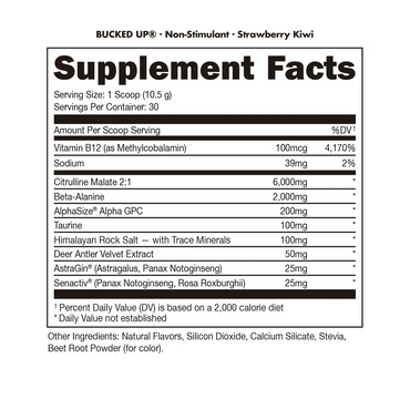Bucked Up - Non-Stimulant Pre-Workout