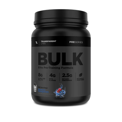 Transparent Labs Bulk Black Elite Pre Workout- 30 Servings