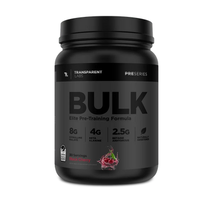 Transparent Labs Bulk Black Elite Pre Workout- 30 Servings