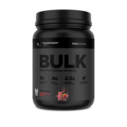 Transparent Labs Bulk Black Elite Pre Workout- 30 Servings